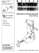 Weider Platinum XP800 User Manual