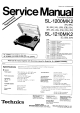 Technics SL-1210MK2 Service Manual Supplement