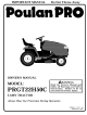 Poulan Pro PRGT22H50C Owner's Manual