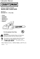 Craftsman 358.360170 Parts List