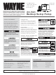 Wayne ESP45 Operating Instructions And Parts Manual