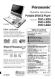 PANASONIC DVD-L50 Operating Instructions Manual