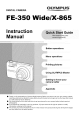 OLYMPUS FE-350 Wide Instruction Manual