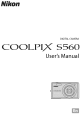 NIKON COOLPIX S560 User Manual