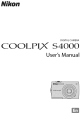 NIKON COOLPIX S4000 User Manual