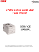 Oki C7200 Service Manual