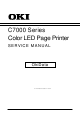 Oki C7400n Service Manual