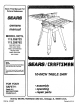 CRAFTSMAN 113.298722 Owner's Manual