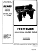 CRAFTSMAN 171.25490 Owner's Manual