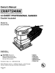 CRAFTSMAN 315.277012 Owner's Manual