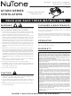 NuTone QTXEN050 Instructions Manual