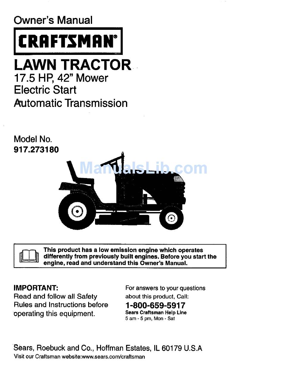 Craftsman Model 917 Manual