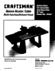 CRAFTSMAN 25481 Instructions For Assembly And Operation Manual