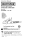 CRAFTSMAN 358.350590 Owner's Manual