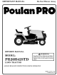 Poulan Pro PR20H42STD Owner's Manual