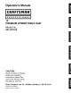 CRAFTSMAN 351.221160 Operator's Manual