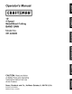 CRAFTSMAN 351.224400 Operator's Manual