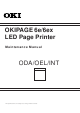 Oki OKIPAGE 6e Maintenance Manual