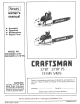 CRAFTSMAN 358.354870 Owner's Manual