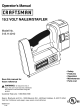 CRAFTSMAN 315.114010 Operator's Manual