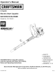 CRAFTSMAN Incredi-Pull 316.794011 Operator's Manual