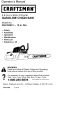 CRAFTSMAN 358.350821 Operator's Manual