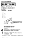 CRAFTSMAN 358.360881 Instruction Manual