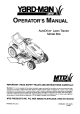 Yard-Man AutoDrive 604 Operator's Manual