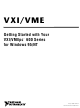 National Instruments VXI/VMEpc 600 series Getting Started Manual