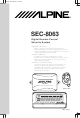 Alpine SEC-8063 Owner's Manual