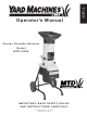 Yard Machines MTD1400K Operator's Manual