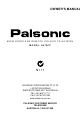 Palsonic 6875PF Owner's Manual