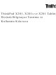Lenovo ThinkPad X201 TABLET Dizüstü Bilgisayar Tanıtma Ve Kullanma Kılavuzu