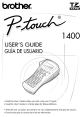 BROTHER P-touch 1400 User Manual