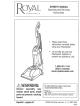 Royal Vacuum Cleaner Owner's Manual