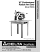 DELTA RS830 Instruction Manual