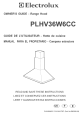 ELECTROLUX PLHV36W6CC Owner's Manual