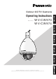 Panasonic WV-CW970 Operating Instructions Manual