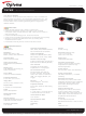 Optoma TX763 Datasheet