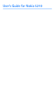 Nokia 5210 User Manual