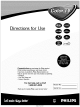 Philips 34PW9818 Directions For Use Manual