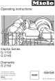 Miele Inspira G 2140 Operating Instructions Manual