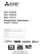 Mitsubishi Electric WD-73727 Owner's Manual