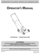 MTD 020 Series Operator's Manual