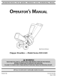 MTD 450 Series Operator's Manual