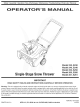 MTD 230 Operator's Manual