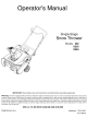 MTD 262 Operator's Manual