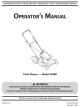 MTD 11A-50MB006 Operator's Manual