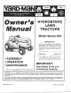 Yard-Man 136X694G401 Owner's Manual