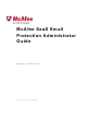 McAfee SMEFCE-AI-DA - Email Security Service Inbound Administration Manual